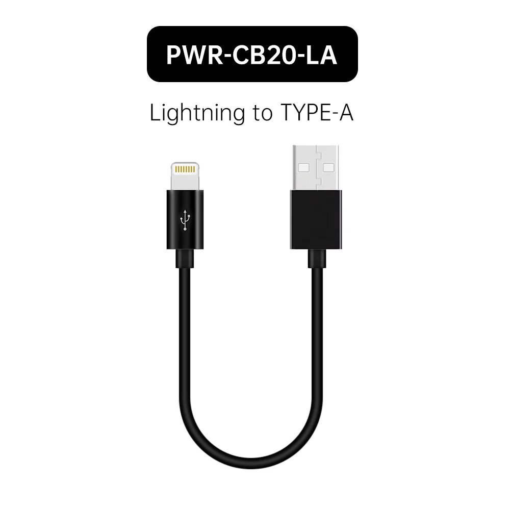PWR-CB20 | 20cm Short Usb Cable | TYPE-A • TYPE-C • Lightning • Micro - Image 5