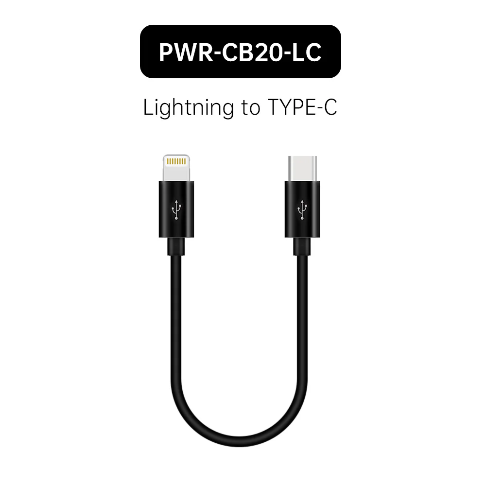 PWR-CB20 | 20cm Short Usb Cable | TYPE-A • TYPE-C • Lightning • Micro - Image 6