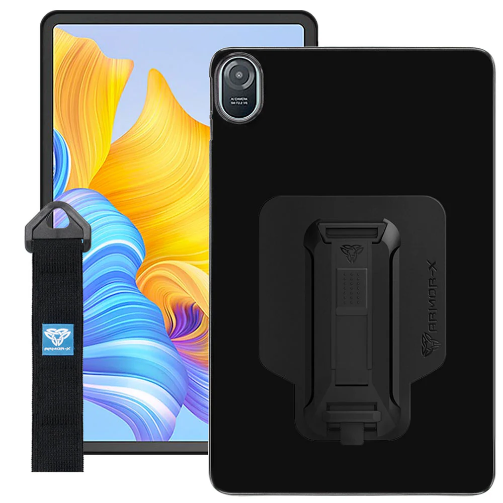 PXS-HW-HN8 | Honor Pad 8 2022 ( HEY-W09 ) | Shockproof Case w/ Kickstand & hand strap & X-Mount