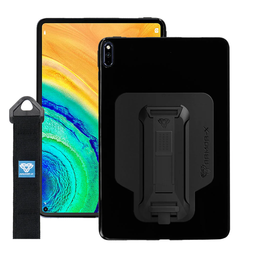 PXS-HW-MTPP-MRX | Huawei MatePad Pro 10.8 2019 MRX-W09/W19 MRX-AL09/19 | Shockproof Case w/ Kickstand & hand strap & X-Mount