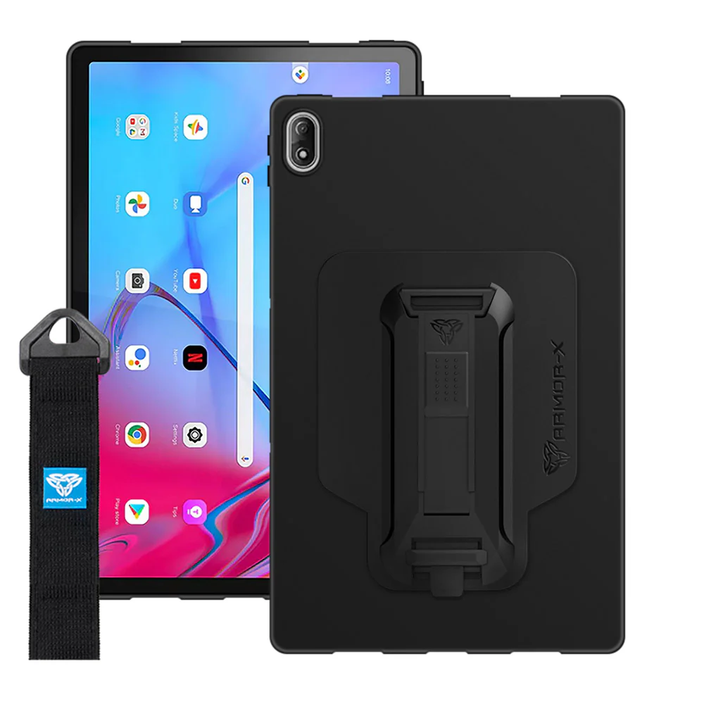 PXS-LN-K11PRO | Lenovo Tab K11 Pro TB-J607 | Shockproof Case w/ Kickstand & hand strap & X-Mount