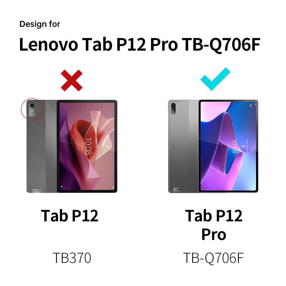 PXS-LN-P12PRO | Lenovo Tab P12 Pro TB-Q706F | Shockproof Case w/ Kickstand & hand strap & X-Mount - Image 4