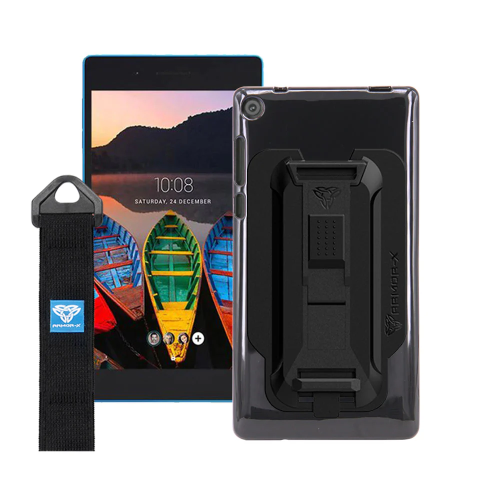 PXS-LN18 | Lenovo Tab 3 7.0 TB3-730M | Shockproof Case w/ Kickstand & hand strap & X-Mount