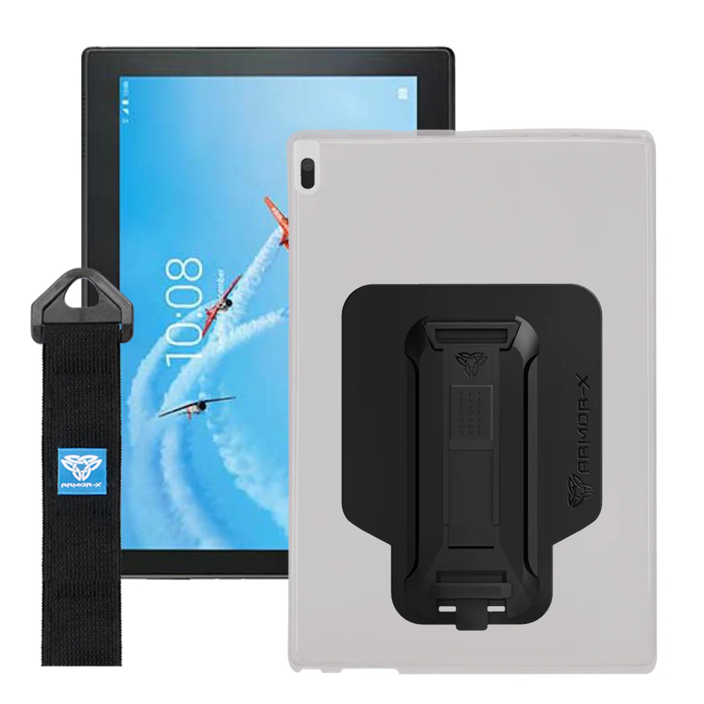 PXS-LN20 | Lenovo Tab 4 10 TB-X304 | Shockproof Case w/ Kickstand & hand strap & X-Mount - Image 7
