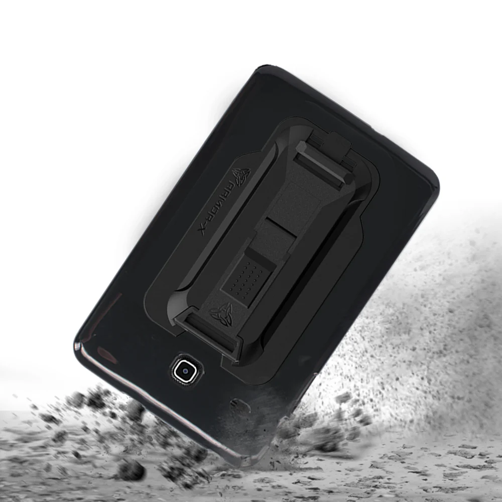 PXS-SS29 | Samsung Galaxy Tab E 8.0 T377 T375 | Shockproof Case w/ Kickstand & hand strap & X-Mount - Image 11