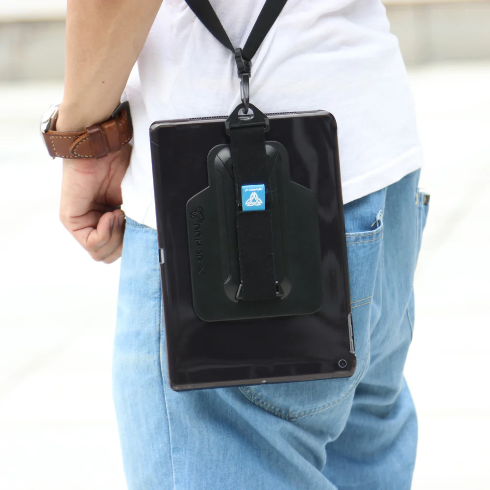 PXS-SS39 | Samsung Galaxy Tab Advanced2 T583 | Shockproof Case w/ Kickstand & hand strap & X-Mount - Image 7