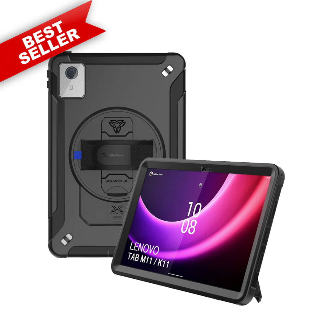 RAN-LN-M11 | Lenovo Tab M11 / K11 TB330 | Rainproof military grade rugged case with X-DOCK modular eco-system