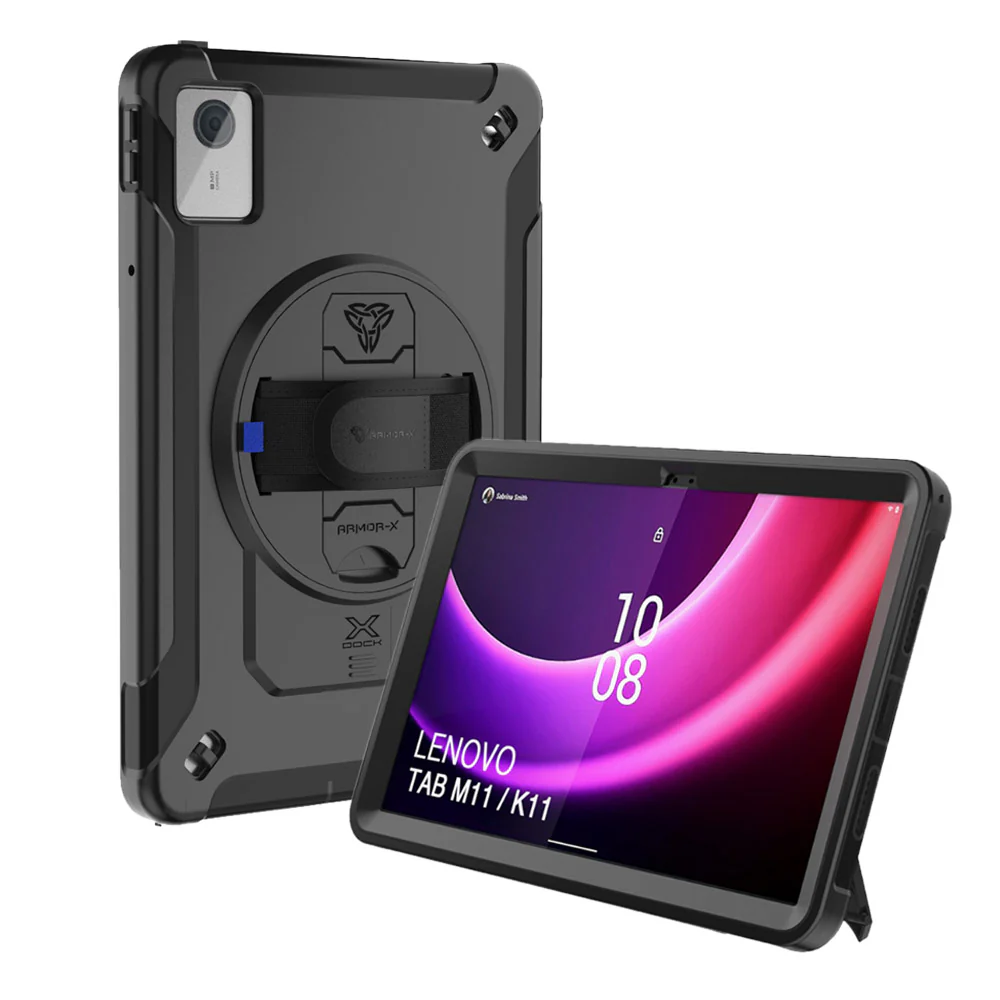 RAN-LN-M11 | Lenovo Tab M11 / K11 TB330 | Rainproof military grade rugged case with X-DOCK modular eco-system - Image 9
