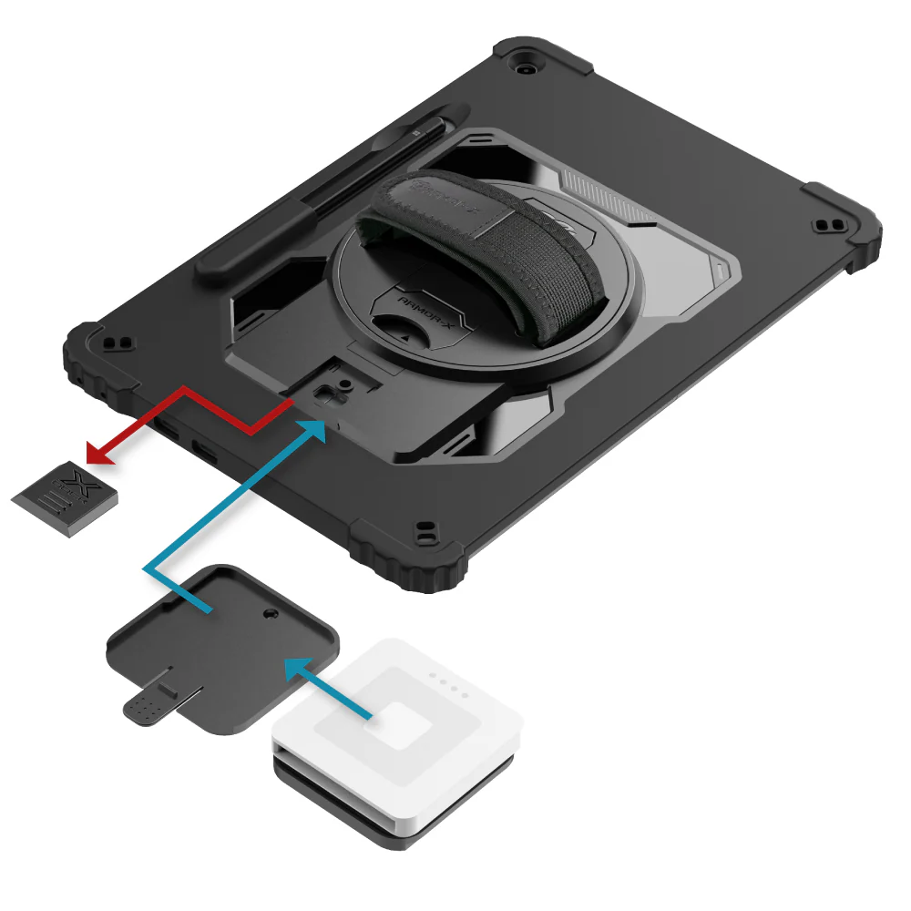 RAN-MS-SFPR12 | Microsoft Surface Pro 12-inch Copilot+ PC | 2 Layers Shockproof Case with X-DOCK modular eco-system Compatible with keyboard - Image 13