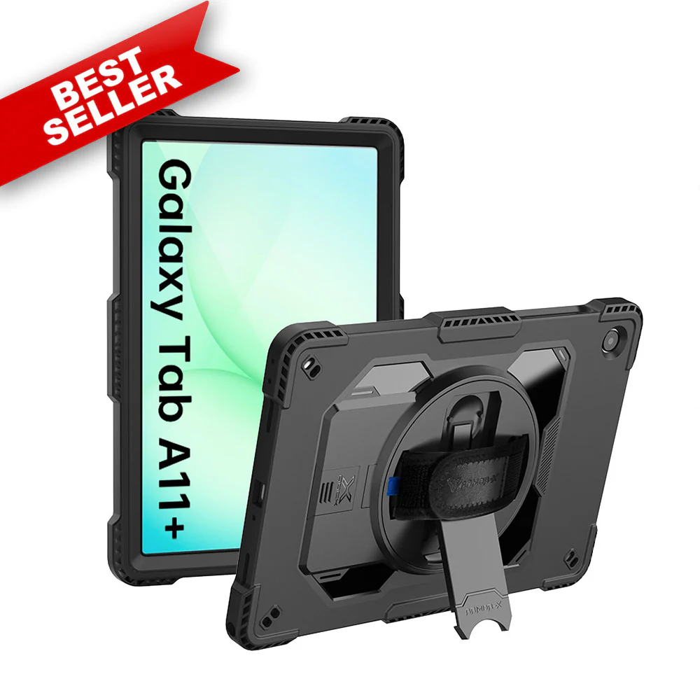 RAN-SS-X230 | Samsung Galaxy Tab A11+ A11 Plus ( 11" ) SM-X230 X235 X236 X238 / A9+ A9 Plus ( 11" ) | Rainproof military grade rugged case with X-DOCK modular eco-system