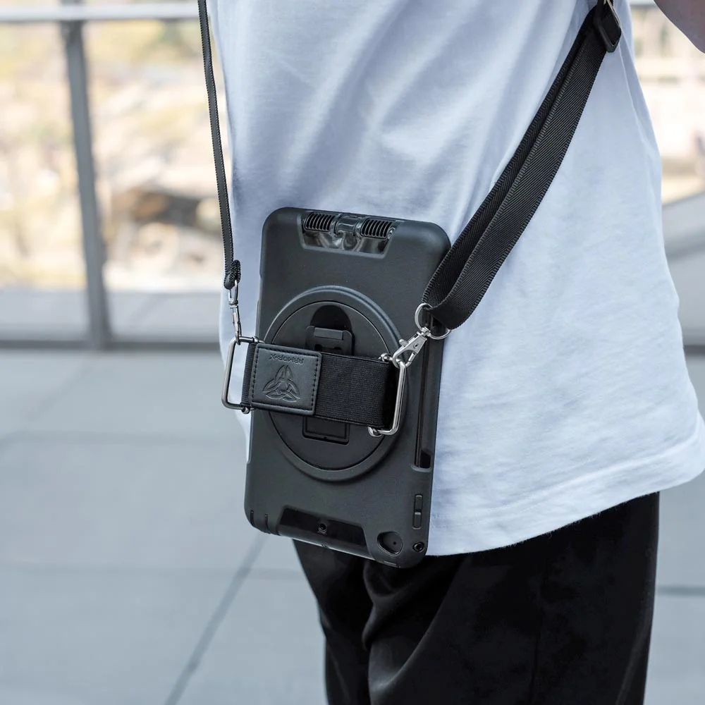 RIN-iPad-M54 | iPad mini 5 / mini 4 | Rainproof military grade rugged case with hand strap and kick-stand - Image 4