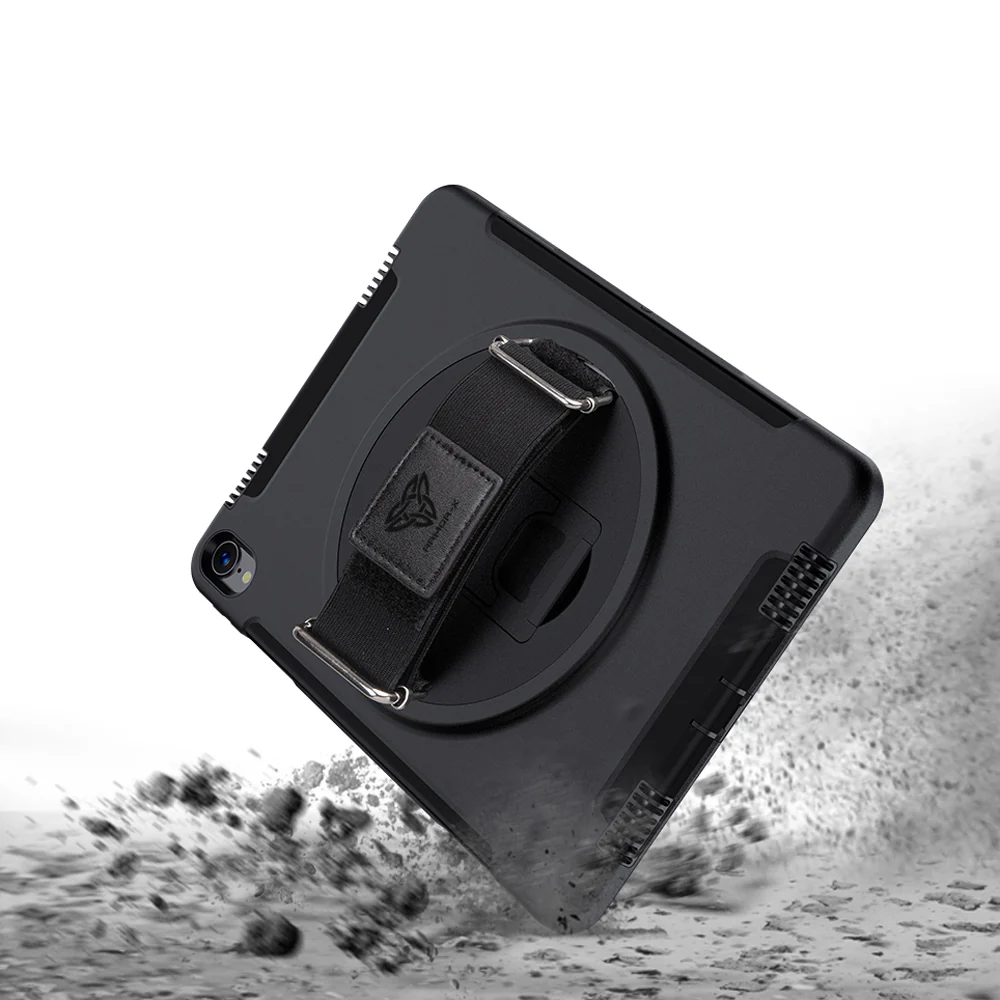 RIN-iPad-M54 | iPad mini 5 / mini 4 | Rainproof military grade rugged case with hand strap and kick-stand - Image 9