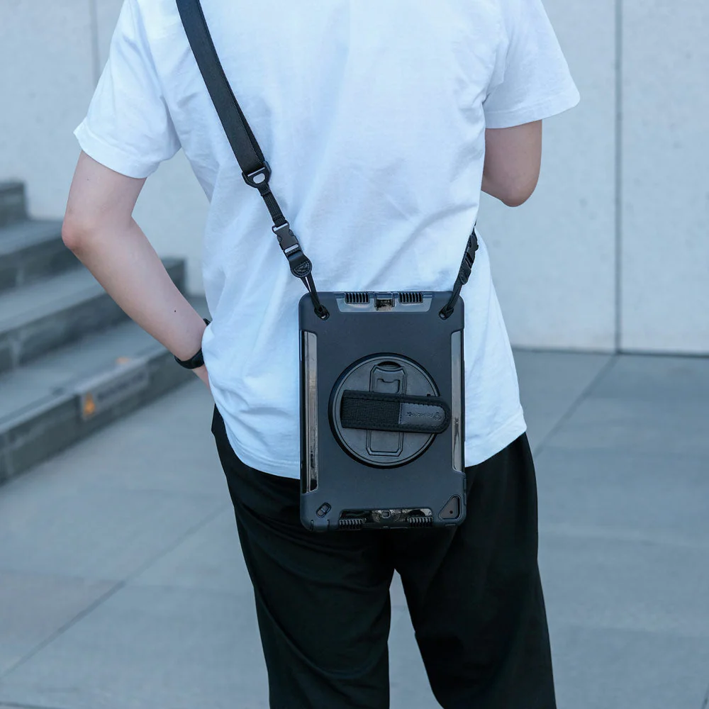 RIN-iPad-N3S | iPad 10.2 (7th & 8th Gen.) 2019 / 2020 | Rainproof military grade rugged case with hand strap and kick-stand - Image 5