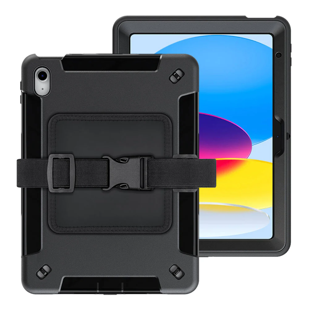 RKB-iPad-N5 | iPad 10.9 (10th Gen.) | Rainproof Rugged Case | Pilot Kneeboard & Clipboard with leg strap