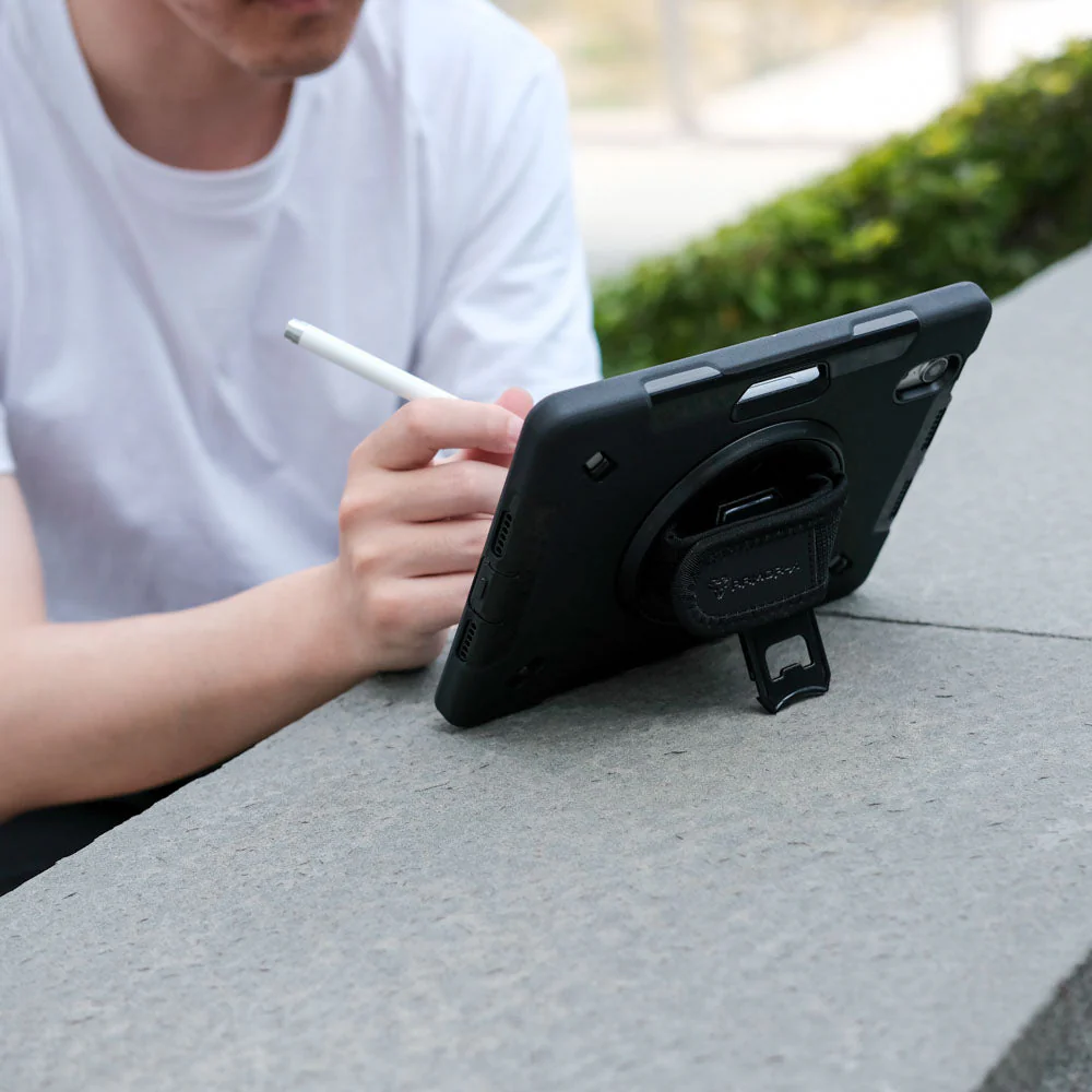 RIN-LN-M8G4 | Lenovo Tab M8 (4th Gen) 2024 TB301 / TB300 | Rainproof military grade rugged case with hand strap and kick-stand - Image 5