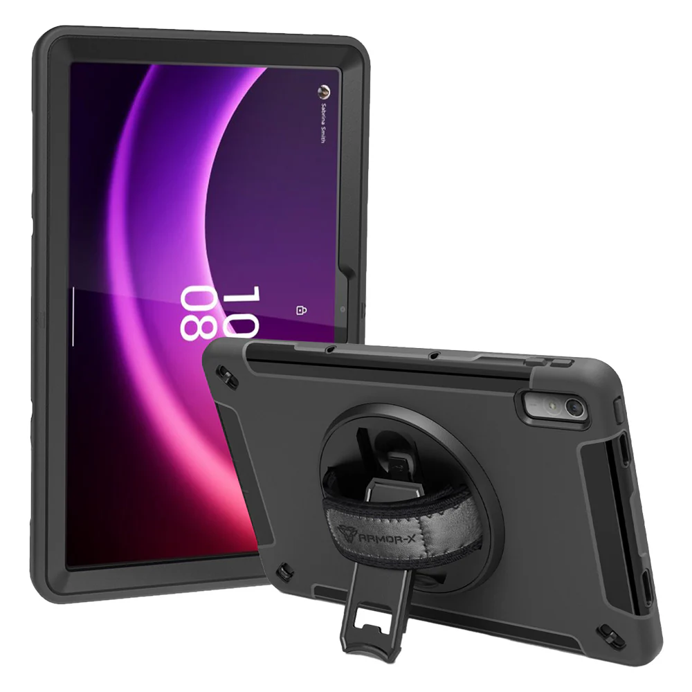 RIN-LN-P11G2 | Lenovo Tab P11 Gen 2 TB350 | Rainproof military grade rugged case with hand strap and kick-stand