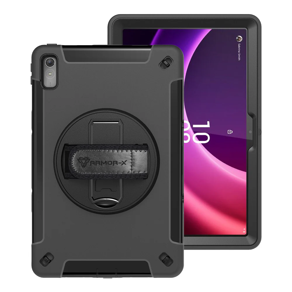 RIN-LN-P11G2 | Lenovo Tab P11 Gen 2 TB350 | Rainproof military grade rugged case with hand strap and kick-stand - Image 11