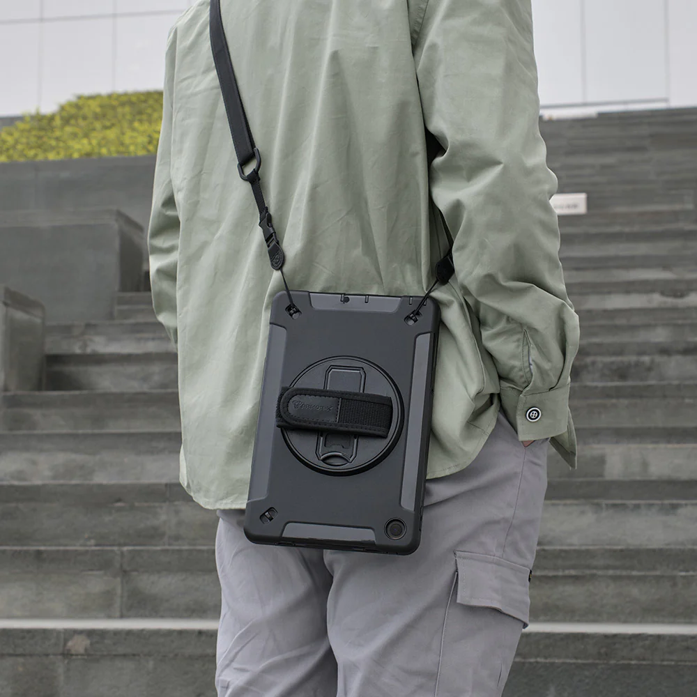 RIN-LN-P11PR2 | Lenovo Tab P11 Pro Gen 2 TB132FU | Rainproof military grade rugged case with hand strap and kick-stand - Image 6