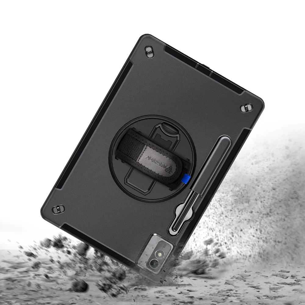 RIN-LN-P12 | Lenovo Tab P12 TB370 | Rainproof military grade rugged case with hand strap and kick-stand - Image 10