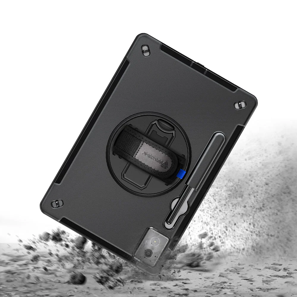 RIN-LN-TB373 | Lenovo Idea Tab Pro TB373 | Rainproof military grade rugged case with hand strap and kick-stand - Image 9