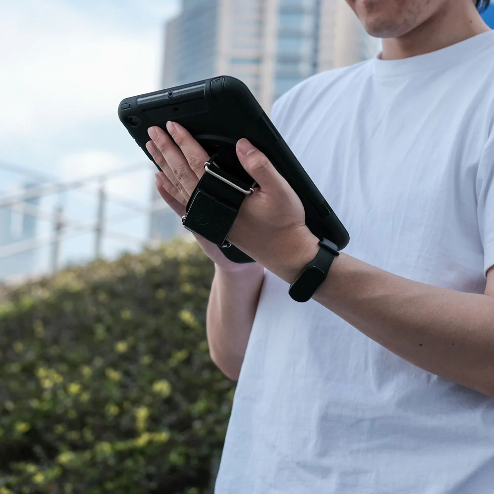 RIN-SS-T290 | Samsung Galaxy Tab A 8.0 (2019) T290 T295 | Rainproof military grade rugged case with hand strap and kick-stand - Image 5