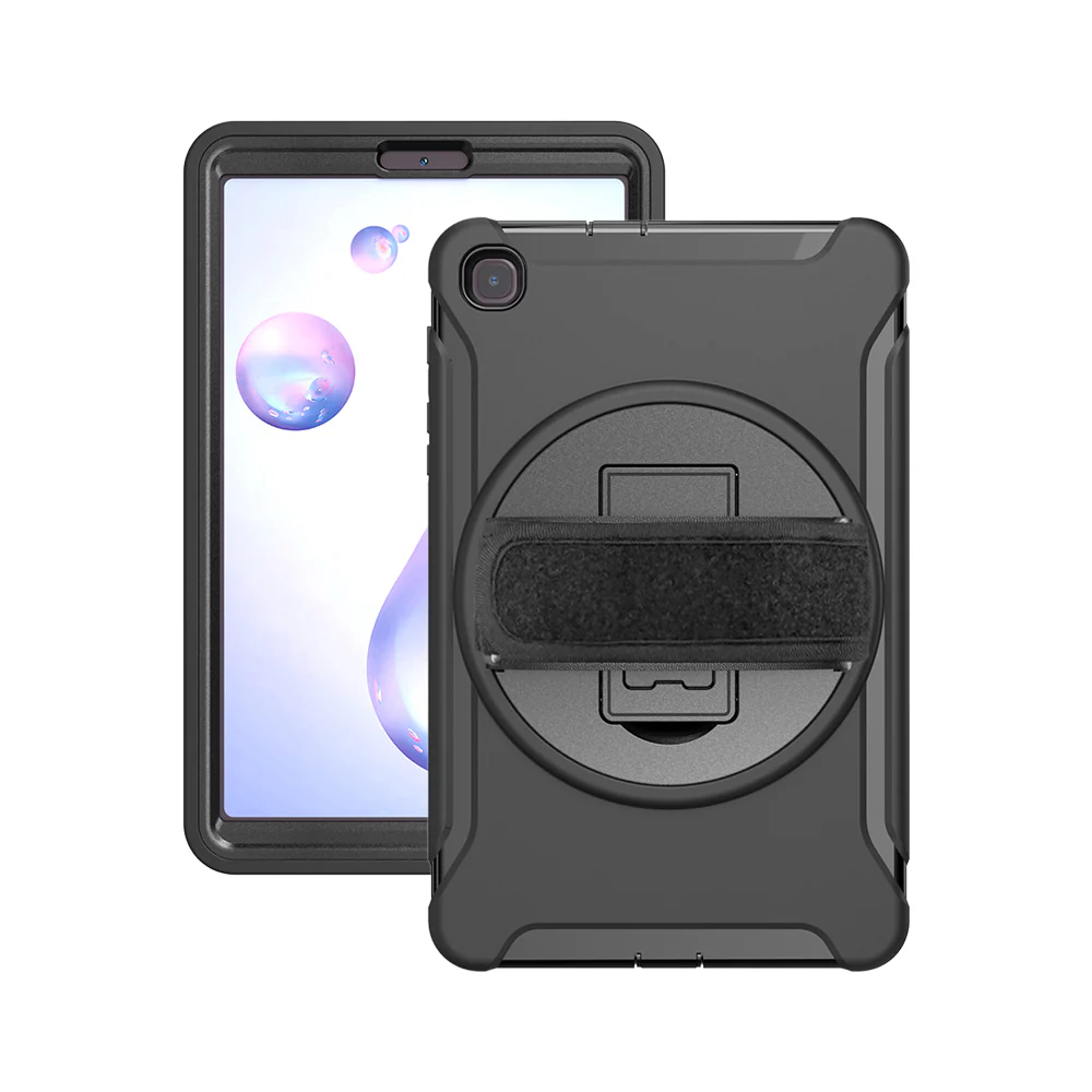 RIN-SS-T307 | Samsung Galaxy Tab A 8.4 (2020) SM-T307 | Rainproof military grade rugged case with hand strap and kick-stand - Image 9