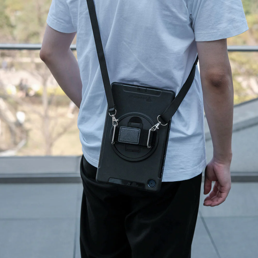 RIN-SS-T860 | Samsung Galaxy Tab S6 T860 T865 | Rainproof military grade rugged case with hand strap and kick-stand - Image 4