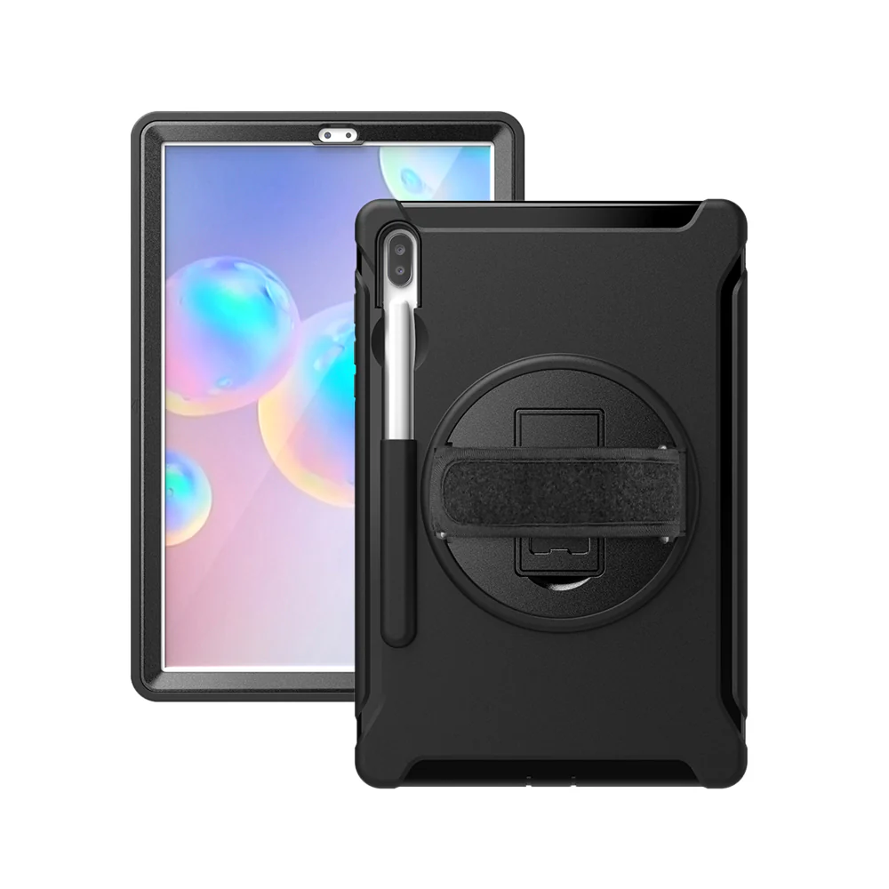 RIN-SS-T860 | Samsung Galaxy Tab S6 T860 T865 | Rainproof military grade rugged case with hand strap and kick-stand - Image 8