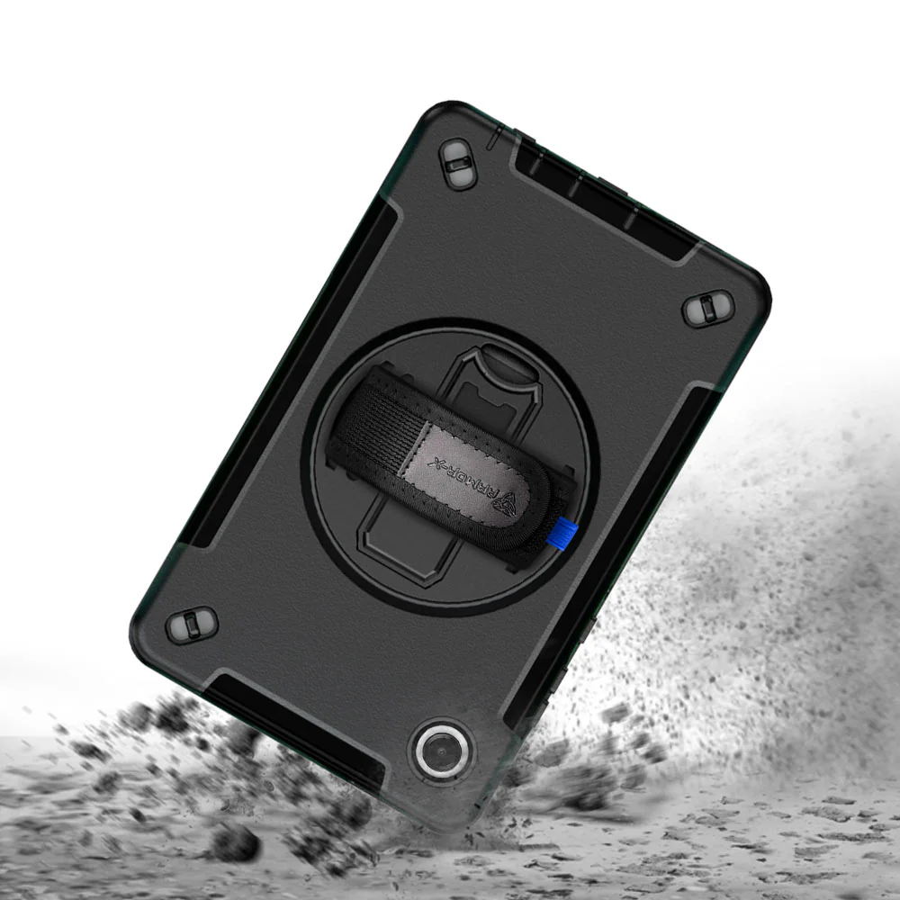RIN-SS-X135 | Samsung Galaxy Tab A11 ( 8.7" ) SM-X133 / SM-X135 | Rainproof military grade rugged case with hand strap and kick-stand - Image 10