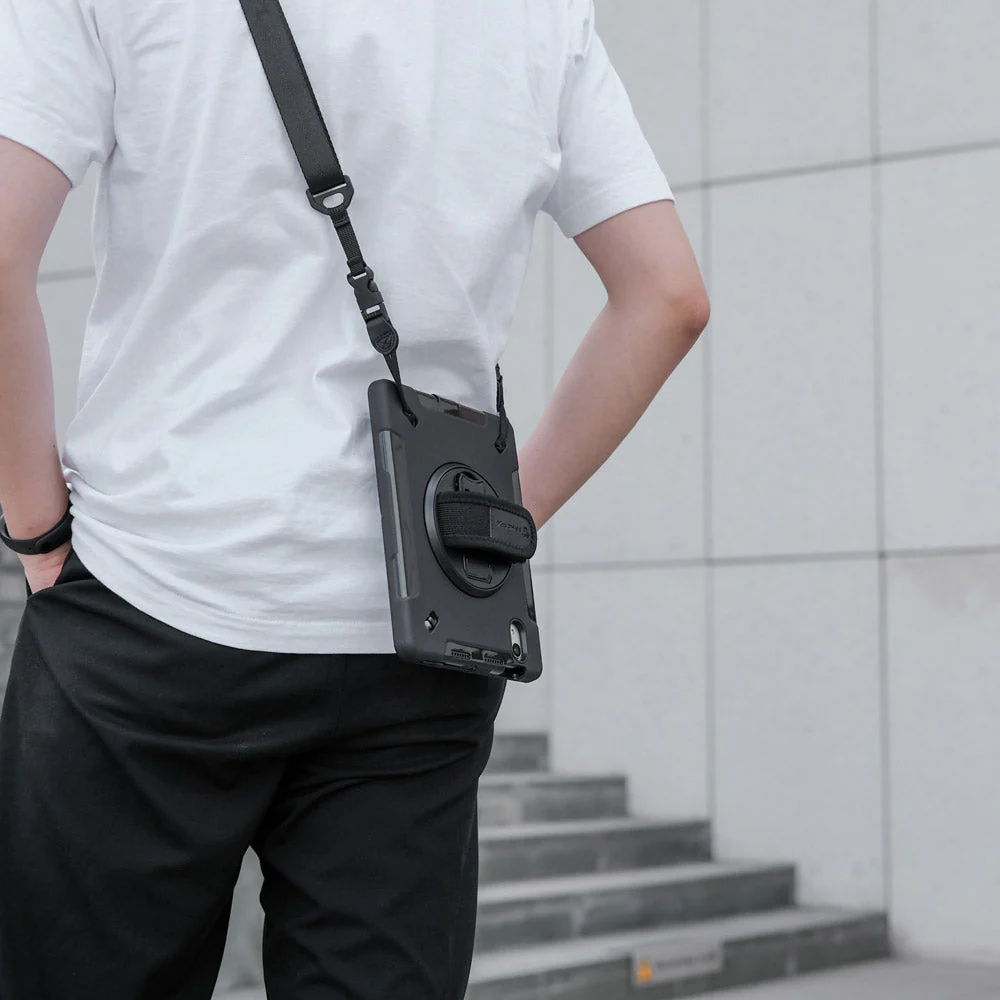 RIN-SS-X306 | Samsung Galaxy Tab Active5 (8-inch) SM-X300 SM-X306B SM-X308U / Active3 | Rainproof military grade rugged case with hand strap and kick-stand - Image 5