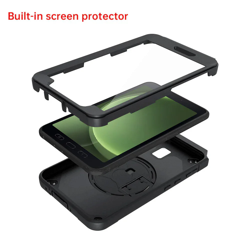 RKB-SS-X306 | Samsung Galaxy Tab Active5 (8-inch) SM-X300 SM-X306B SM-X308U / Active3 | Rainproof Rugged Case | Pilot Kneeboard & Clipboard with leg strap - Image 8