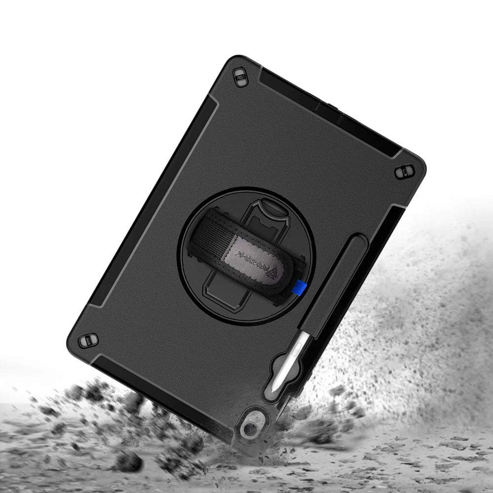 RIN-SS-X620 | Samsung Galaxy Tab S10 FE+ S10 FE Plus SM-X620 X626 X628 | Rainproof military grade rugged case with hand strap and kick-stand - Image 8
