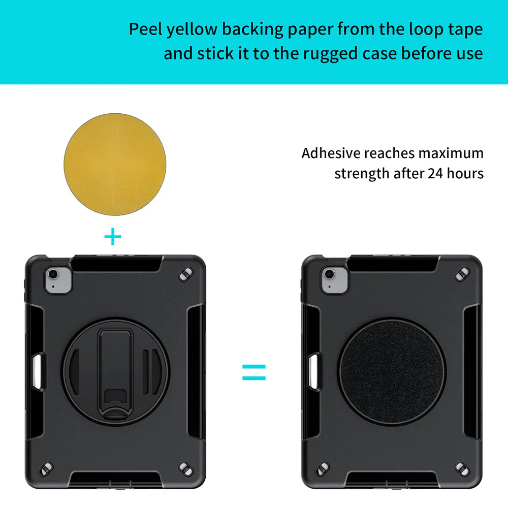 RKB-iPad-A4 | iPad Air 4 2020 / iPad Air 5 2022 | Rainproof Rugged Case | Pilot Kneeboard & Clipboard with leg strap - Image 6
