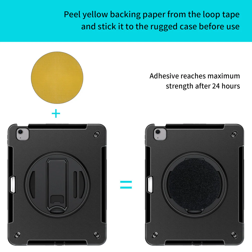 RKB-iPad-A6 | iPad Air 13 (M2) / (M3) / (M4) | Rainproof Rugged Case | Pilot Kneeboard & Clipboard with leg strap - Image 6