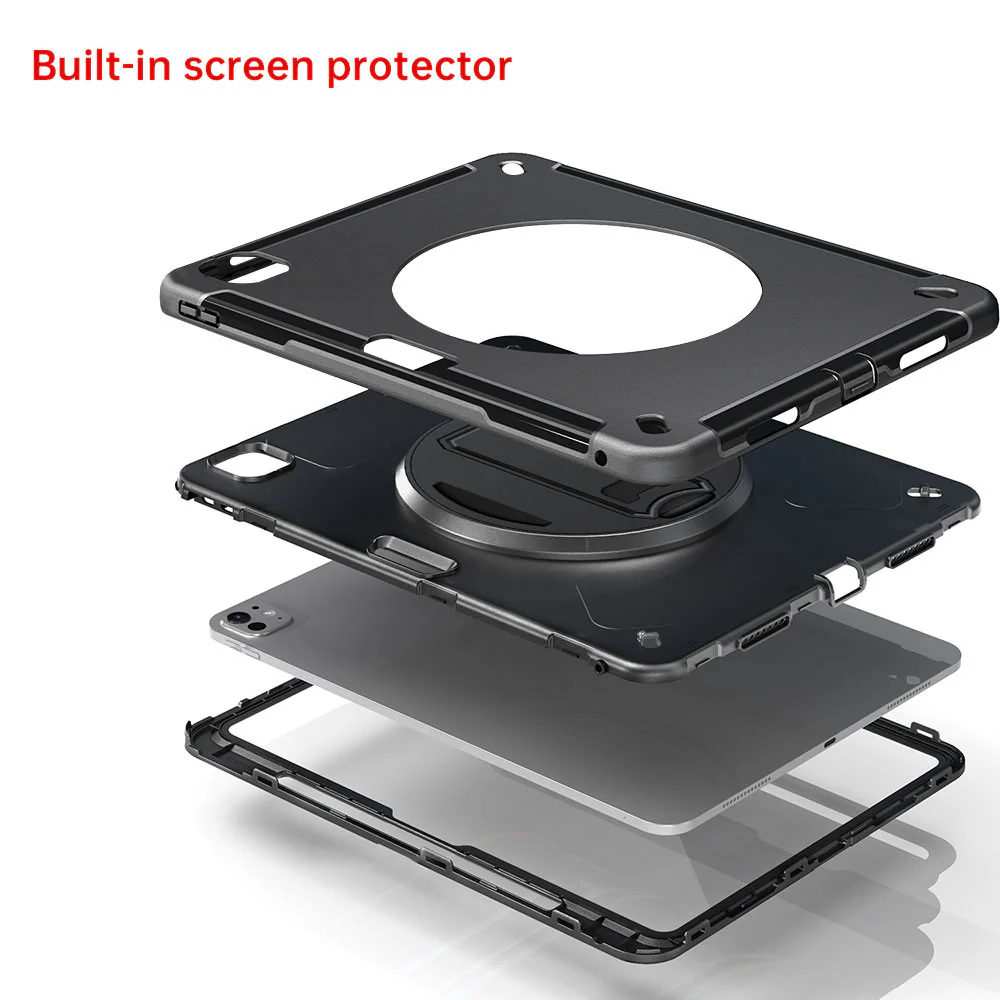 RKB-iPad-A6 | iPad Air 13 (M2) / (M3) / (M4) | Rainproof Rugged Case | Pilot Kneeboard & Clipboard with leg strap - Image 8
