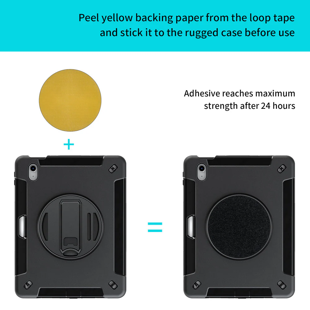 RKB-iPad-N5P | iPad 11-Inch (11th Gen / A16) | Rainproof Rugged Case With Pencil Holder | Pilot Kneeboard & Clipboard with leg strap - Image 3