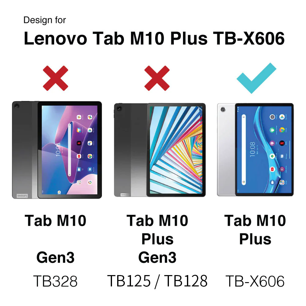 RKB-LN-K10 | Lenovo Tab M10 Plus TB-X606 | Rainproof Rugged Case | Pilot Kneeboard & Clipboard with leg strap - Image 4