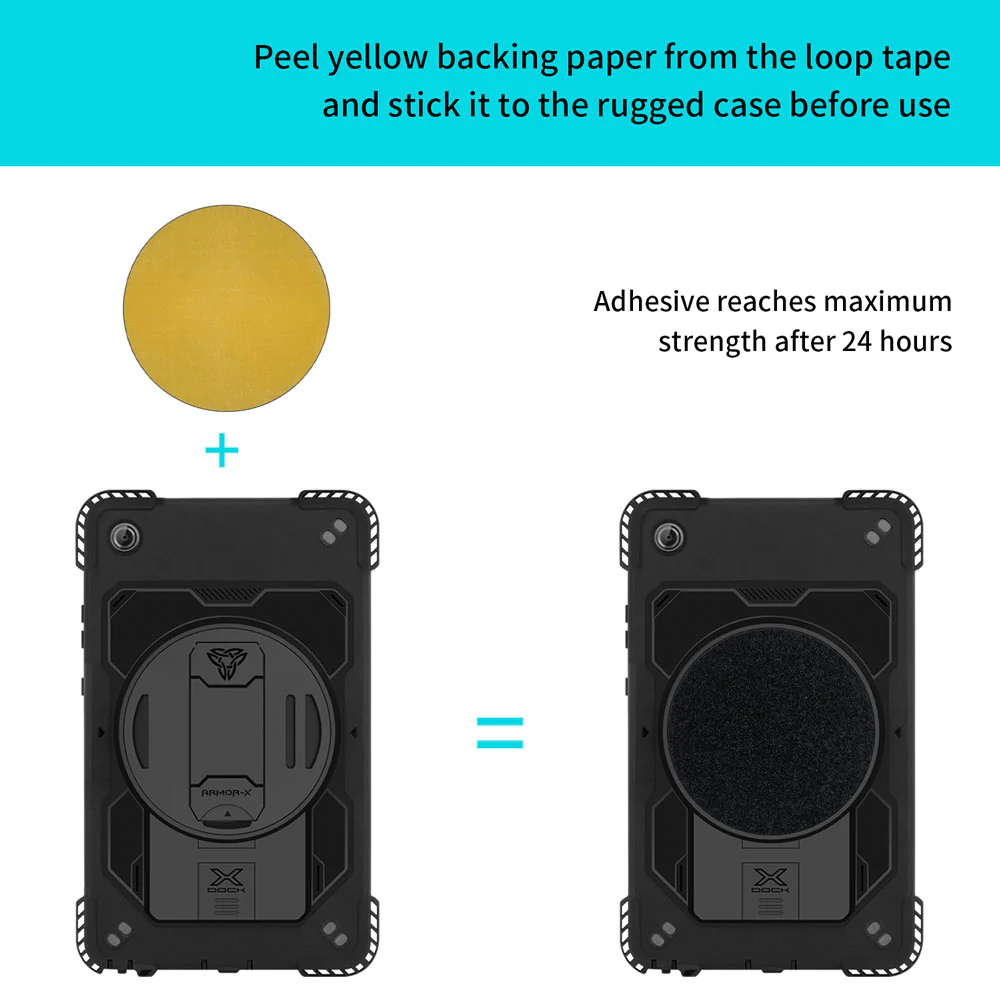 RKB-LN-K9 | Lenovo Tab One TB305 | Rainproof Rugged Case | Pilot Kneeboard & Clipboard with leg strap - Image 3