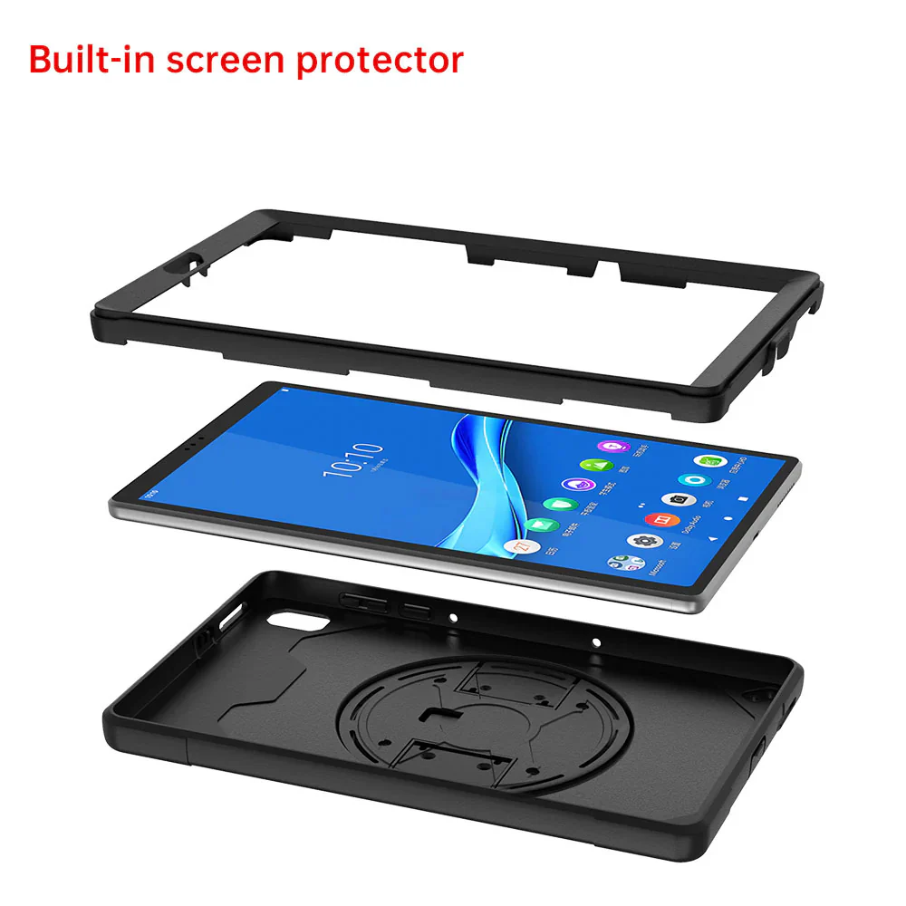 RKB-LN-M10HD2 | Lenovo Tab M10 HD (2nd Gen) TB-X306F | Rainproof Rugged Case | Pilot Kneeboard & Clipboard with leg strap - Image 8