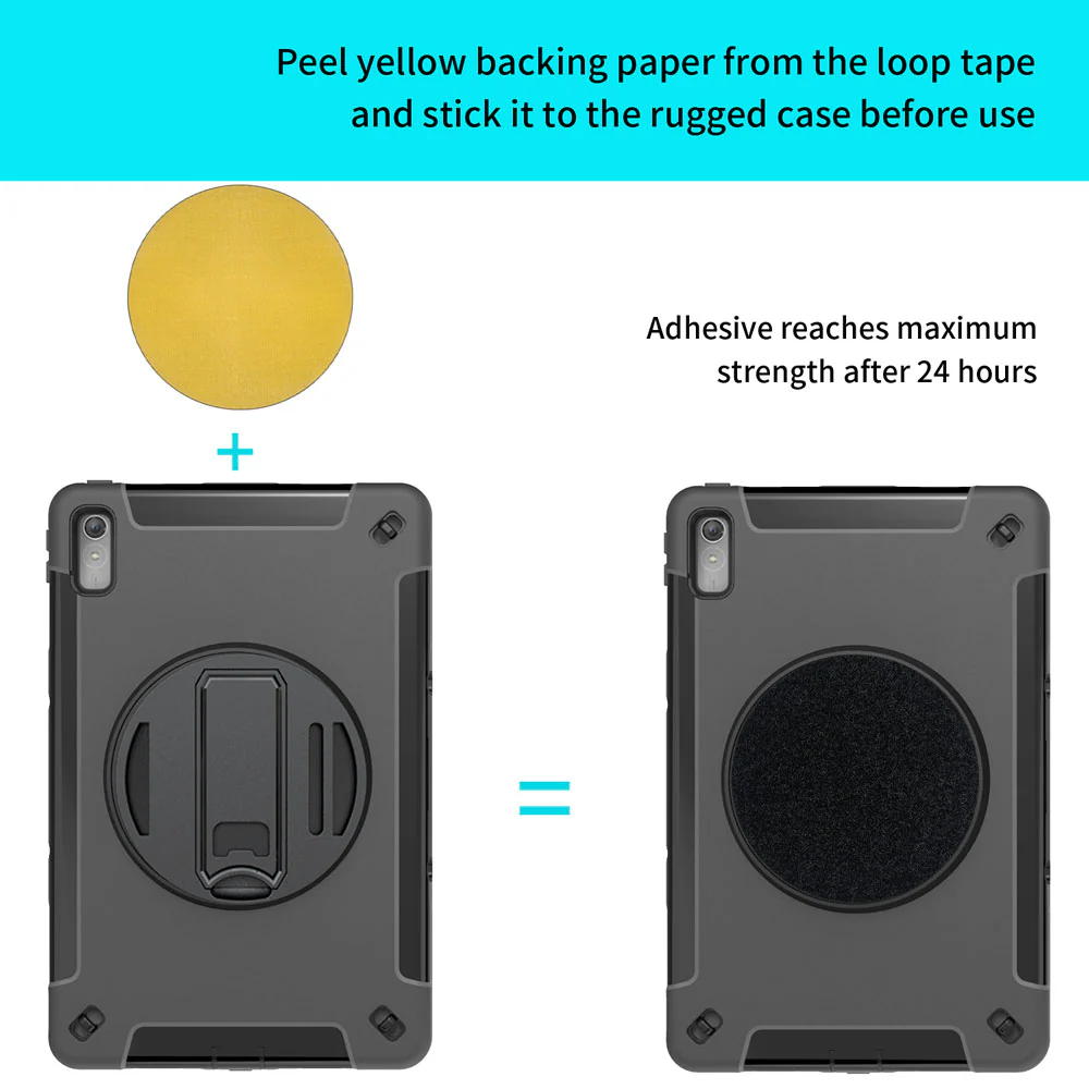 RKB-LN-P11G2 | Lenovo Tab P11 Gen 2 TB350 | Rainproof Rugged Case | Pilot Kneeboard & Clipboard with leg strap - Image 3