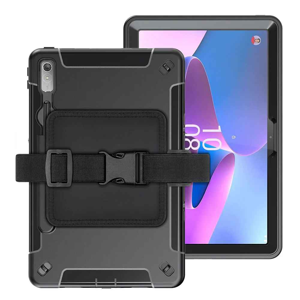 RKB-LN-P11PR2 | Lenovo Tab P11 Pro Gen 2 TB132FU | Rainproof Rugged Case | Pilot Kneeboard & Clipboard with leg strap