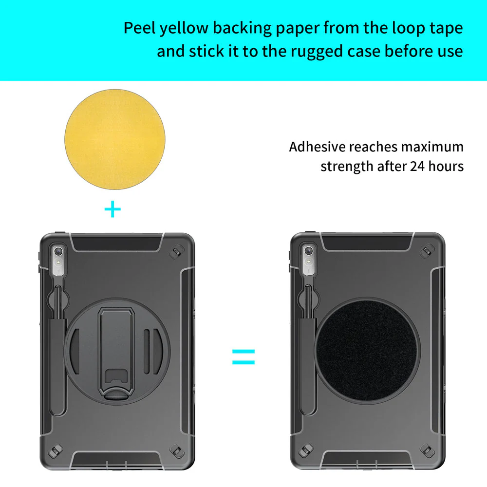 RKB-LN-P11PR2 | Lenovo Tab P11 Pro Gen 2 TB132FU | Rainproof Rugged Case | Pilot Kneeboard & Clipboard with leg strap - Image 3