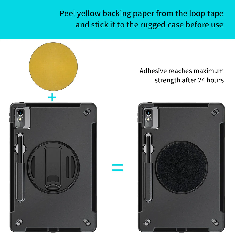RKB-LN-P12 | Lenovo Tab P12 TB370 | Rainproof Rugged Case | Pilot Kneeboard & Clipboard with leg strap - Image 3