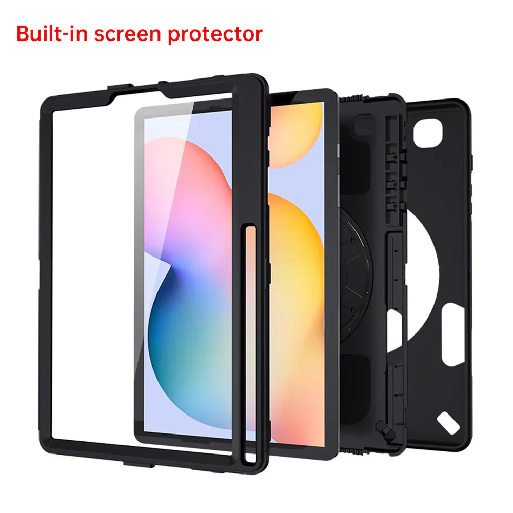 RKB-SS-P610 | Samsung Galaxy Tab S6 Lite SM-P620 P625 (2024) / SM-P613 P619 (2022) / SM-P610 P615 (2020) | Rainproof Rugged Case | Pilot Kneeboard & Clipboard with leg strap - Image 8