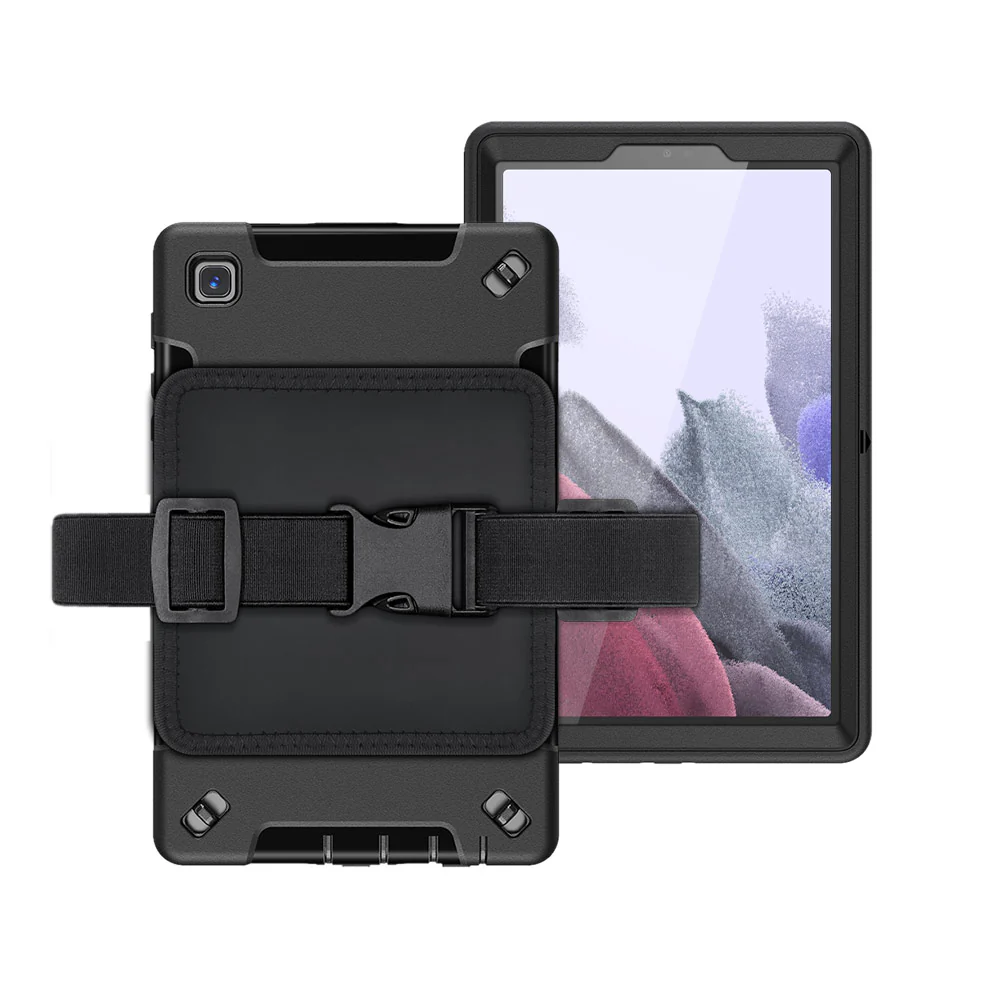 RKB-SS-T225 | Samsung Galaxy Tab A7 Lite SM-T225 / SM-T220 / SM-T225N / SM-T227U | Rainproof Rugged Case | Pilot Kneeboard & Clipboard with leg strap