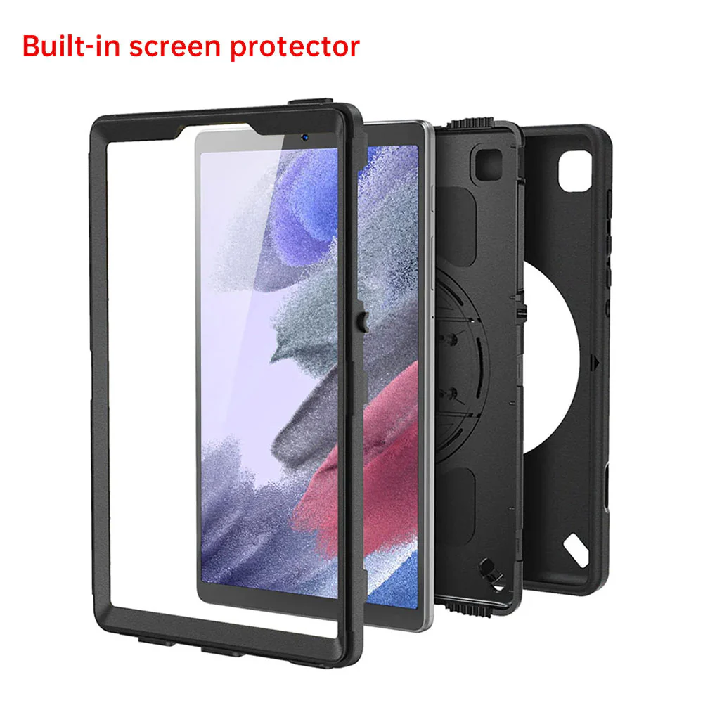 RKB-SS-T225 | Samsung Galaxy Tab A7 Lite SM-T225 / SM-T220 / SM-T225N / SM-T227U | Rainproof Rugged Case | Pilot Kneeboard & Clipboard with leg strap - Image 8