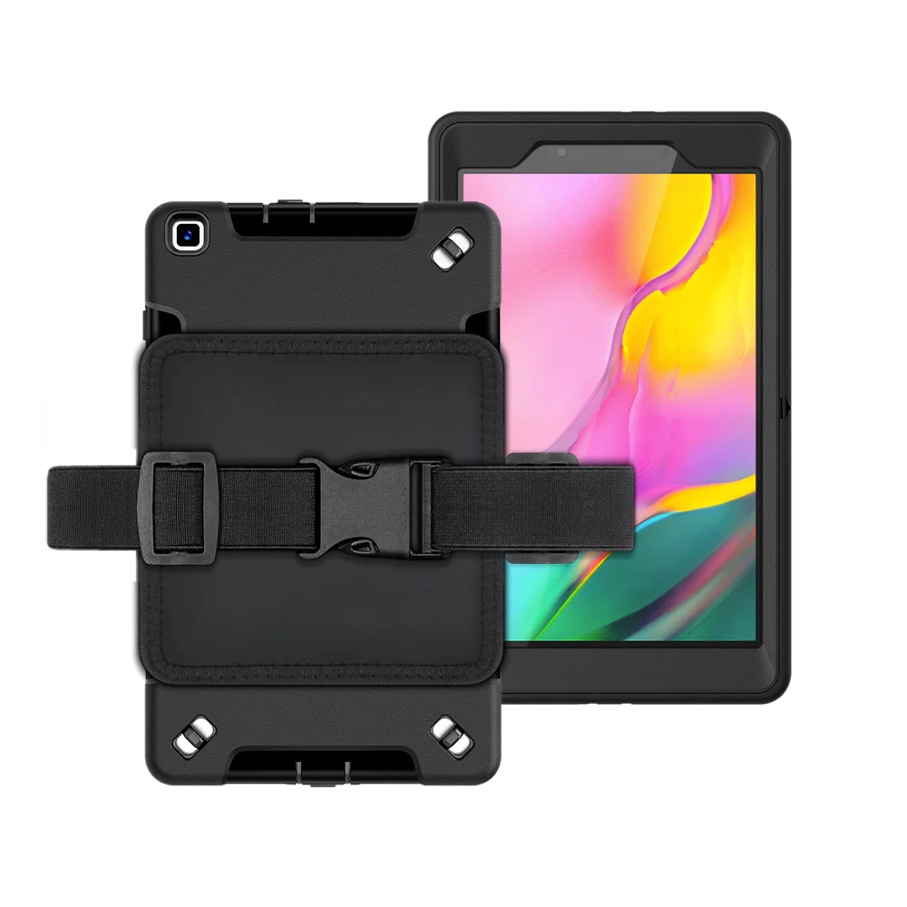 RKB-SS-T290 | Samsung Galaxy Tab A 8.0 (2019) T290 T295 | Rainproof Rugged Case | Pilot Kneeboard & Clipboard with leg strap