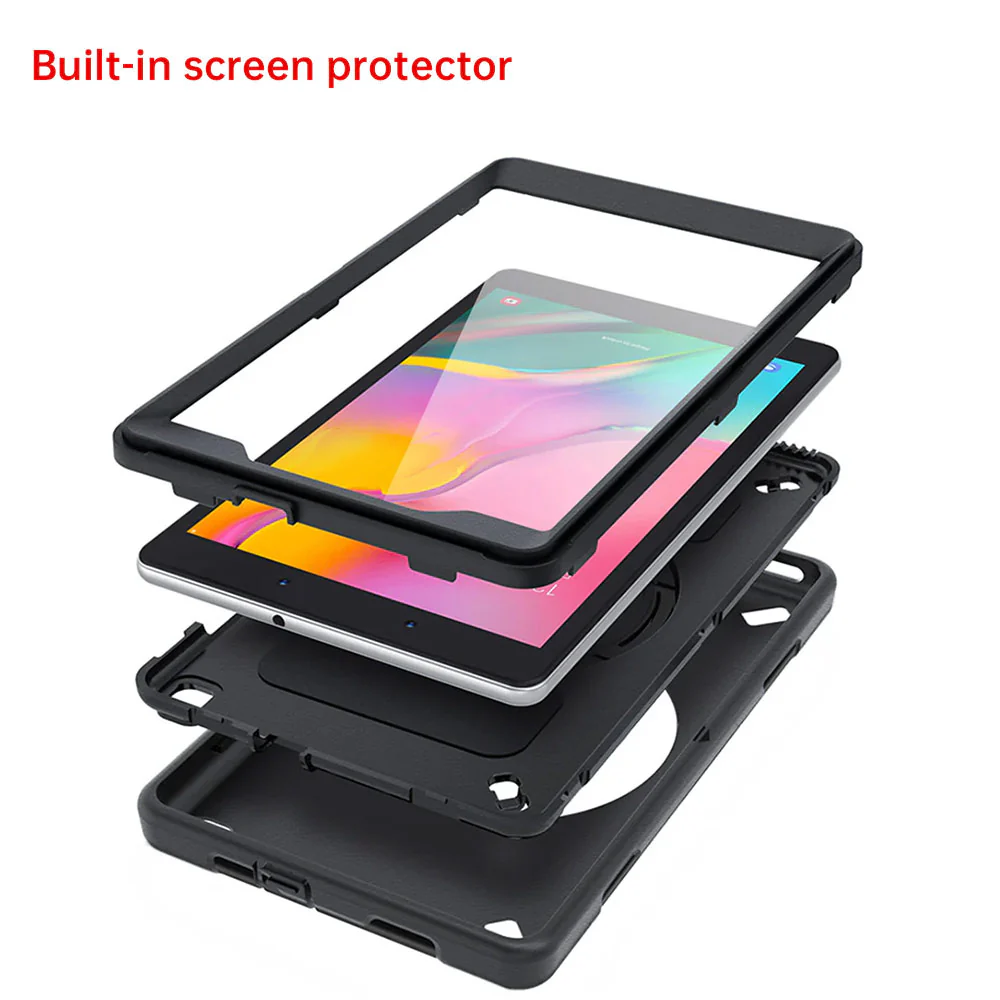 RKB-SS-T290 | Samsung Galaxy Tab A 8.0 (2019) T290 T295 | Rainproof Rugged Case | Pilot Kneeboard & Clipboard with leg strap - Image 8