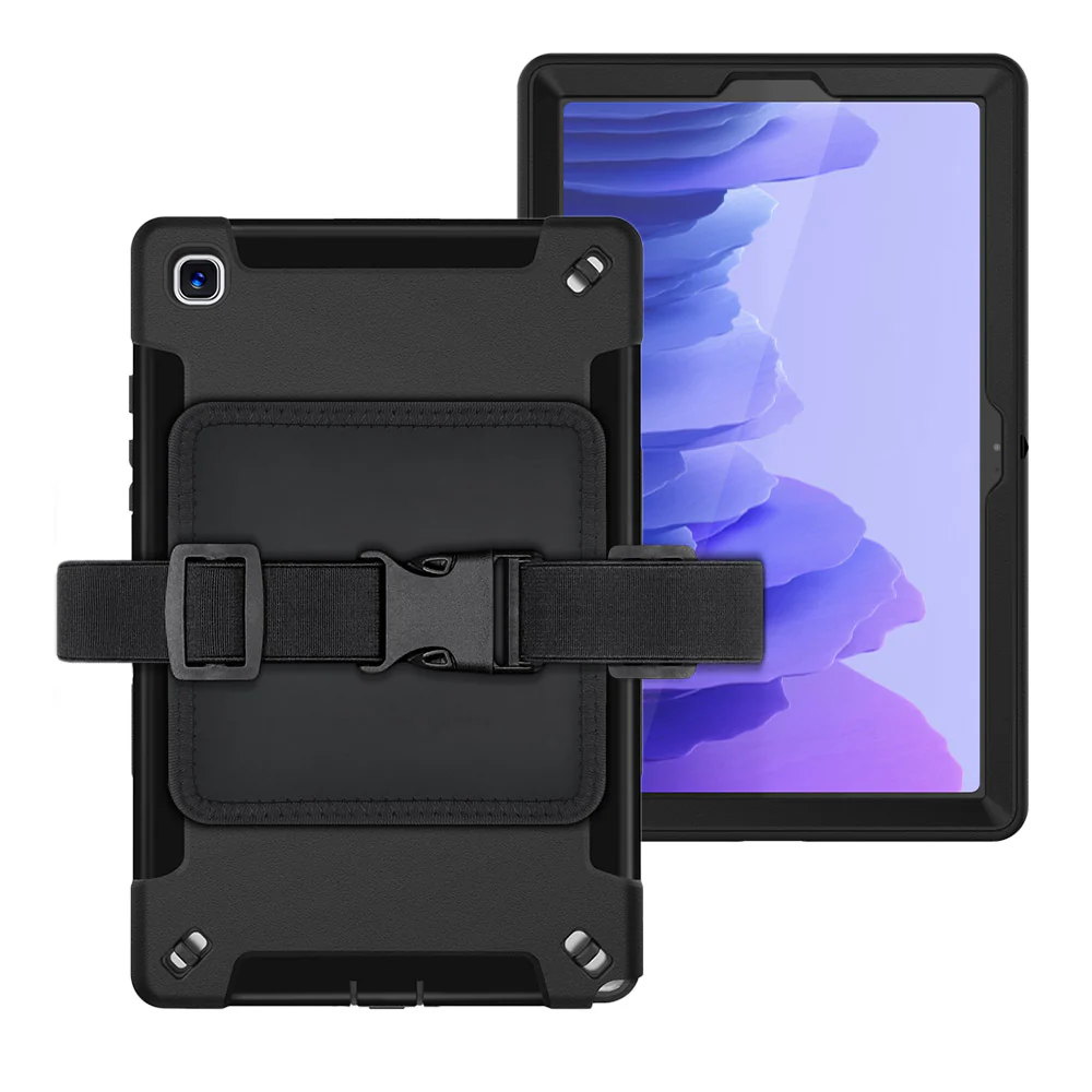 RKB-SS-T500 | Samsung Galaxy Tab A7 10.4 SM-T500 T505 T507 (2020) / A7 10.4 SM-T509 (2022) | Rainproof Rugged Case | Pilot Kneeboard & Clipboard with leg strap