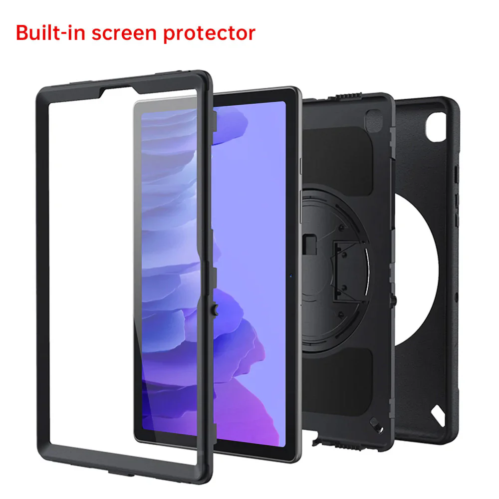 RKB-SS-T500 | Samsung Galaxy Tab A7 10.4 SM-T500 T505 T507 (2020) / A7 10.4 SM-T509 (2022) | Rainproof Rugged Case | Pilot Kneeboard & Clipboard with leg strap - Image 8